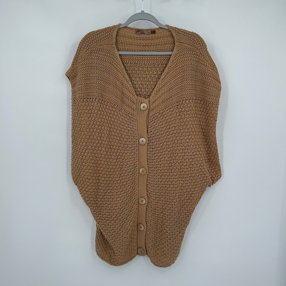 Prana Womens Boho Oversized Cardigan Size XL Granola Chunky Knit Minimalist